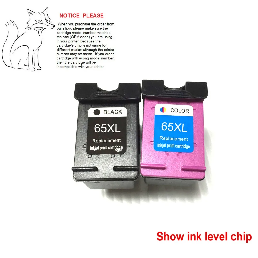 

YOTAT Remanufactured ink cartridge for HP65XL HP 65 for HP DeskJet 3720 3722 3723 3732 3752 3755 3730 3758 All-in-One Printer