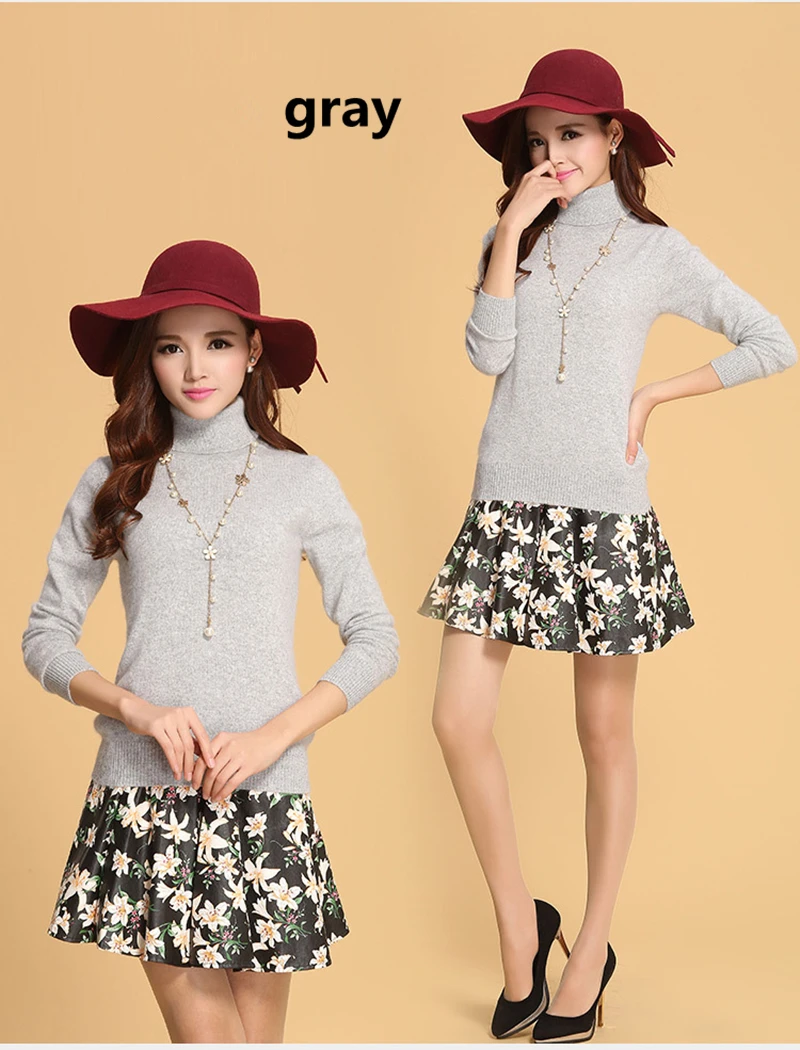 High Quality Turtleneck Pullovers Women Autumn New Wool Collar Sweater Slim Bottom Sweaters Ladies Solid Jumper Plus Size | Женская