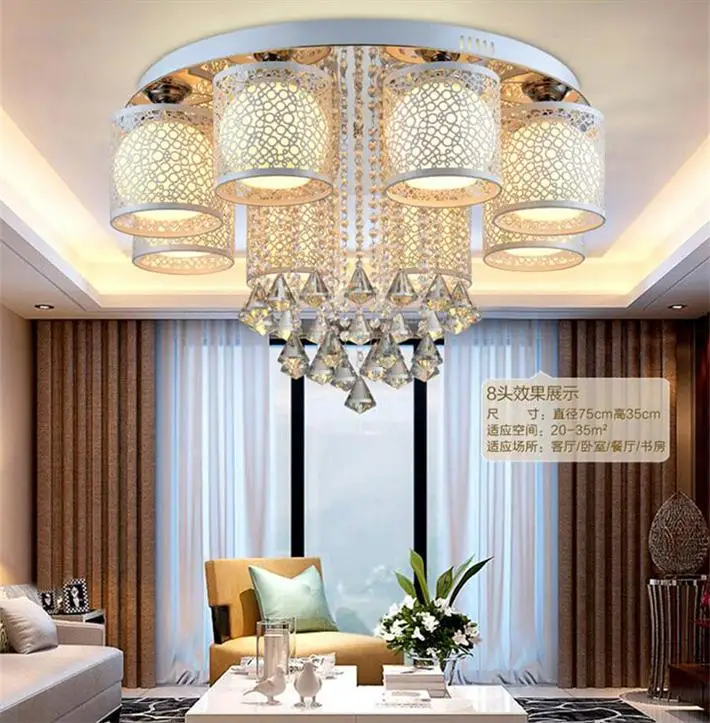 Светодио дный светодиодный кристалл потолочный светильник современный краткое