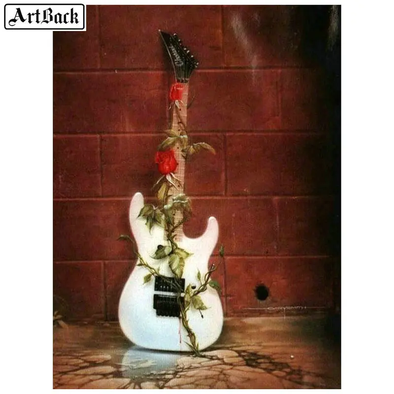 5d diy diamond painting electric guitar icon full square 3d embroidery mosaic kit handicraft home decoration | Дом и сад