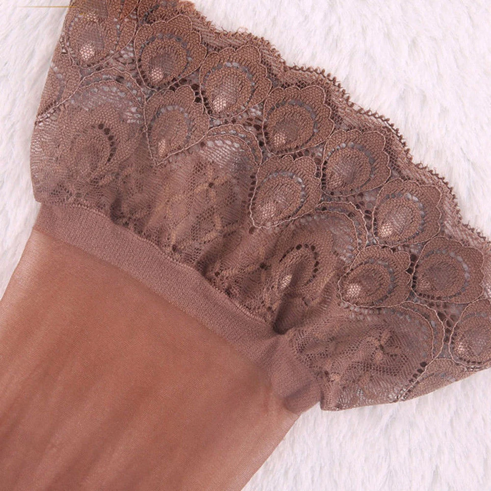 

2018 Women Lace Stockings Thigh High Stockings Nightclubs Sexy Stockings Europe America Black Lingerie Exotic Female Plus Size