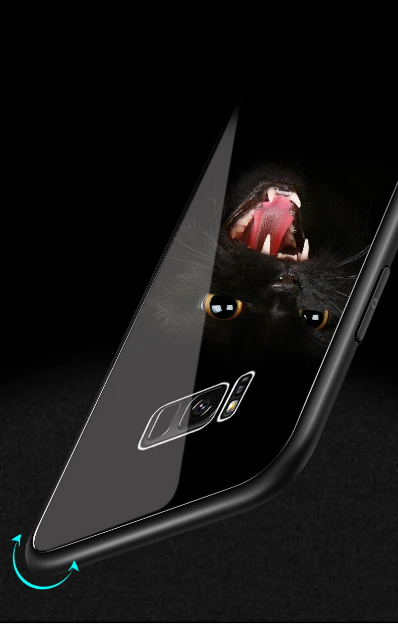 Индивидуальные фото чехлы с закаленным стеклом для samsung Galaxy S8 S9 Plus Note 8 чехол уникальный бампер Coque для Galaxy Note8 чехол