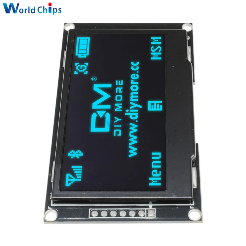Diymore синий 2,4" 2,42 дюймов ЖК-экран 128x64 OLED дисплей модуль IIC IEC SPI серийный 12864 OLED дисплей для C51 STM32 SPD0301
