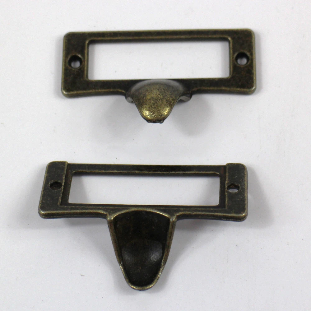 30 шт. античная бронза label Рамки палец ручку ящика держателя карты шкаф тянуть