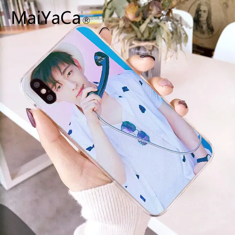 MaiYaCa Idol Allen Deng Lun прозрачный мягкий чехол на мобильный телефон для Apple iphone 7 7plus X 8 8plus