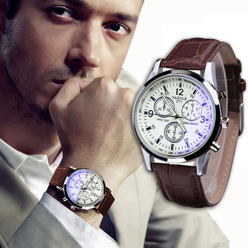 GEMIXI mens watches quartz Luxury brand Fashion Crocodile Faux Leather Men&quots watch stainless steel Newdropship | Наручные часы