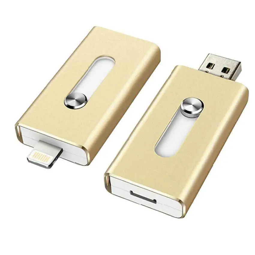 OTG флеш-накопитель USB 3,0 256 ГБ 128 Гб 64 ГБ 32 ГБ 16 ГБ 8 ГБ диски для iPhone 7 iPad iPod iOS Android Phone