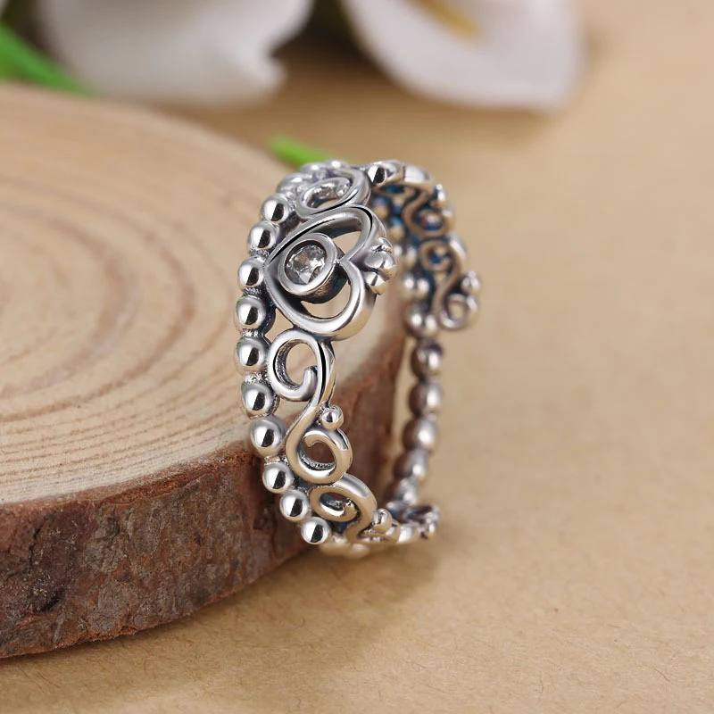 Женское Обручальное Кольцо Моя Принцесса Королева Корона серебряного цвета