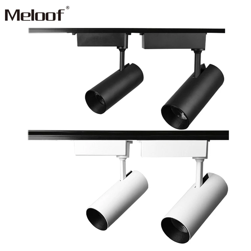 

COB Led Track Light Rail Spotlights Ceiling Lamp Black Track Lighting 12W 20W 30W Aluminum Flexible Kitchen Art Gallery Clothes