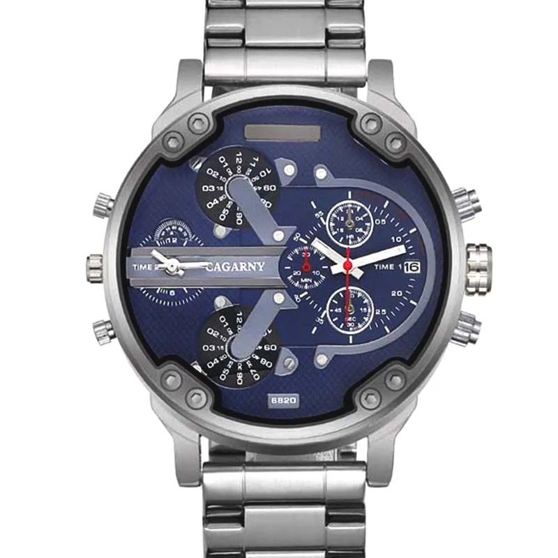 Роскошные брендовые Мужские часы кварцевые спортивные повседневные из