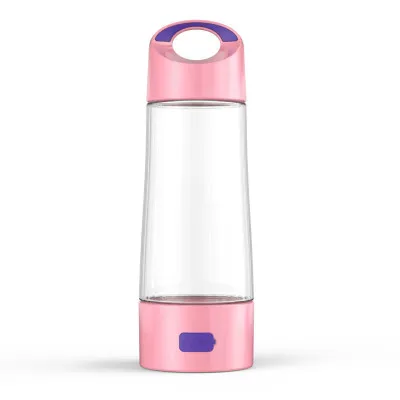 PINK SPE/PEM водород богатая бутылка воды ионизатор генератор/чайник Seperate H2 и O2 водород Heathy Смарт чашка с сливным отверстием - Цвет: PINK