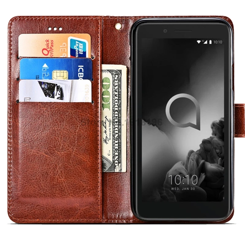 Чехол для телефона Alcatel 1C (2019) 5003D 100% специальный откидной из искусственной кожи с