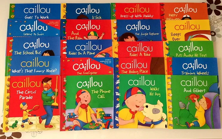 Новые 20 книг/набор Caillou классическое Североамериканское образование родители-ребенок чтение картинки книга английская история книга для детей подарок