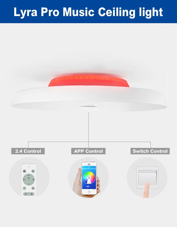 Современный светодиодный потолочный светильник RGB с регулируемой яркостью 25 Вт 36 Вт 52 Вт приложение дистанционное управление Bluetooth Музыка Свет спальни лампы умный потолочный светильник