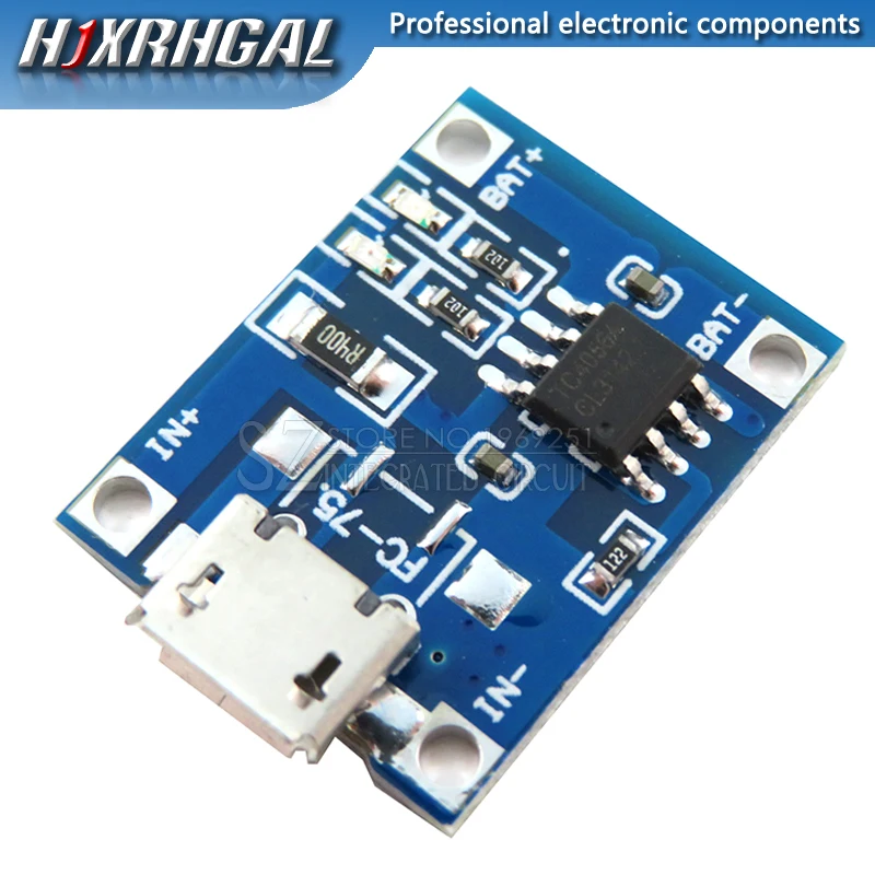 Зарядная плата TP4056 1 а для литий-полимерных аккумуляторов модуль зарядного