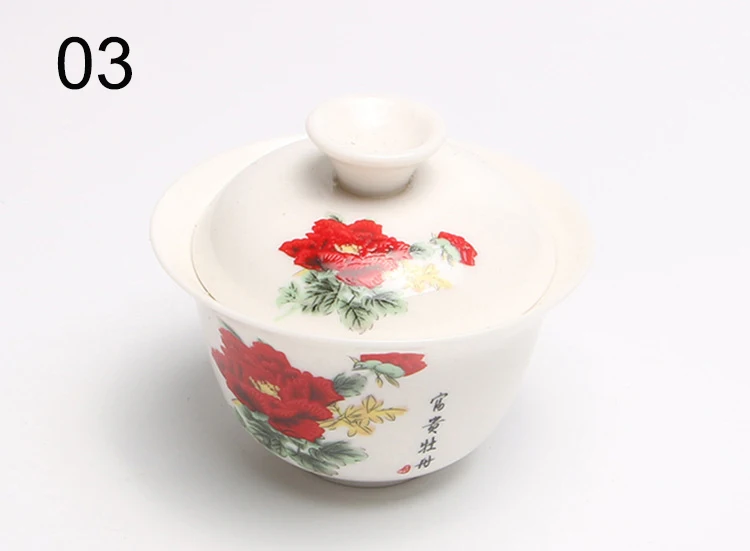 Высококачественный чайный сервиз gai wan чайные сервизы из костяного фарфора Dehua gaiwan чайный фарфоровый чайник чайный сервиз для путешествий красивый и легкий чайник
