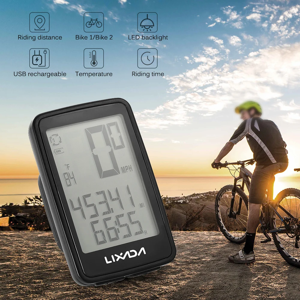 bike computer bicycle speedometer wireless gps cycling backlight usb speed sensor stopwatch digital | Спорт и развлечения
