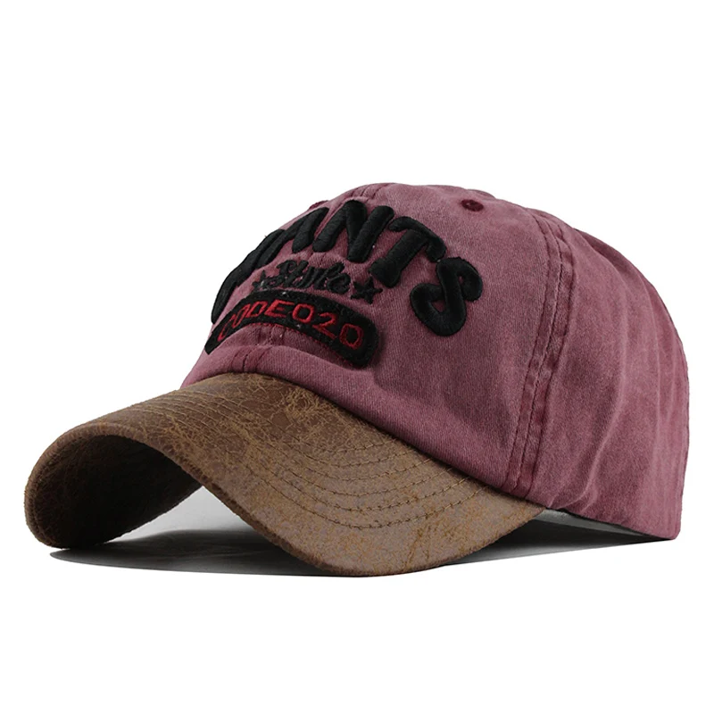 [FLB] мужская бейсбольная Кепка Gorras головные уборы для мужчин и женщин Повседневная хлопковая кожаная бейсболка кепка для папы Регулируемая F142 - Цвет: F142 Red