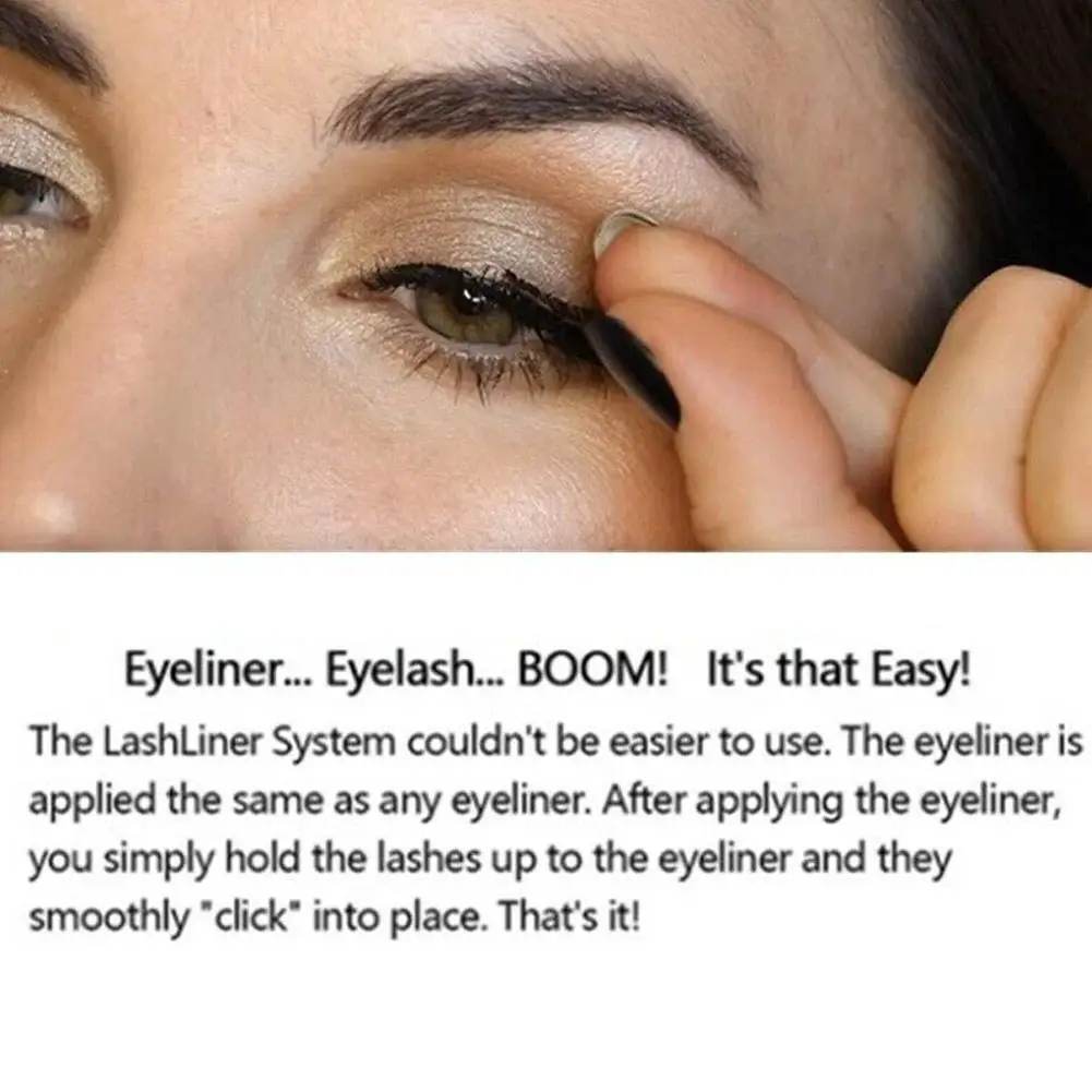3pcs/set Magnetic eyelashes with Magnetic Eyeliner Eyelash applicator 3D natural false eyelashes Kit magnet false eye lashes