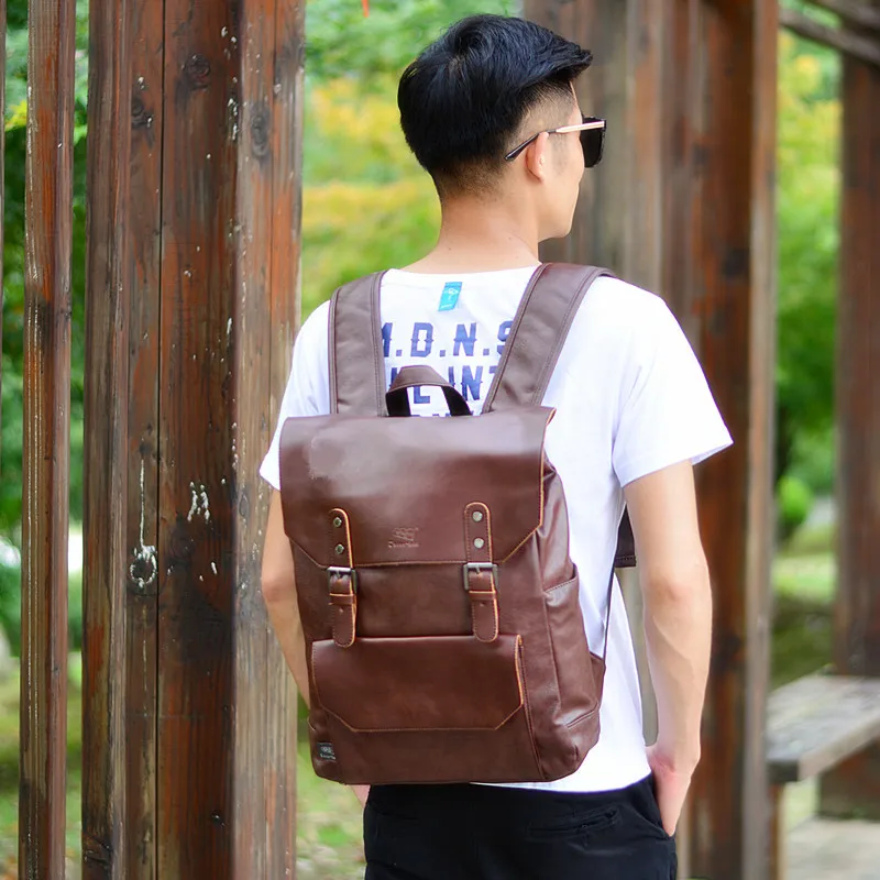 2019 Unisex Backpack Leather Stars Backpacks Large School Bag For Teenagers Girls Boys Black Rucksack New | Багаж и сумки