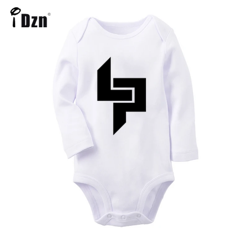 ieBaby2150WC Комплекты одежды для новорожденных мальчиков и девочек с принтом «Linkin Park»; комбинезон с длинными рукавами; боди с принтом для младенцев; комплекты одежды из хлопка - Цвет: ieBaby2150WC