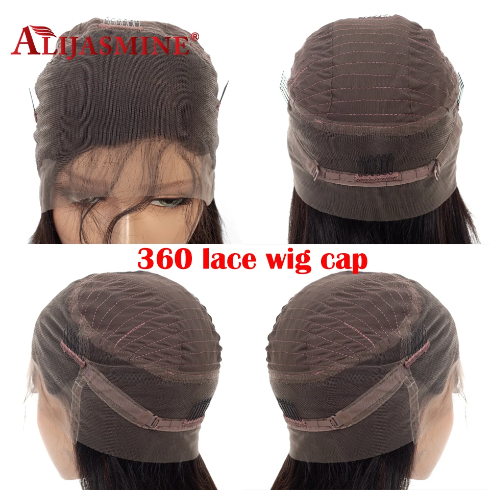 250 Density Deep Wave Human Hair Wigs 360 Lace Frontal With Baby Pre-plucked Natural Hairline Peruvian Remy | Шиньоны и парики