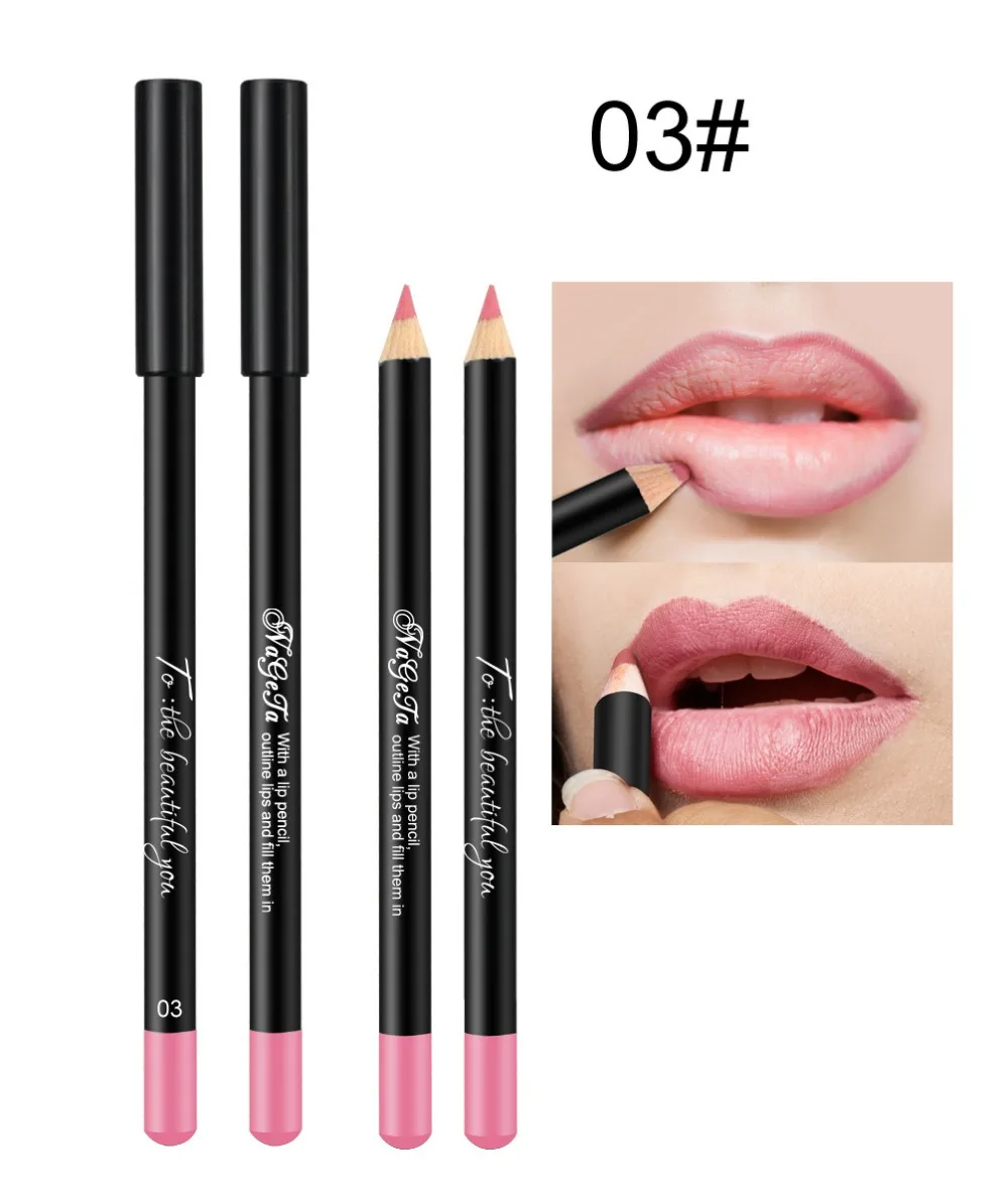 12 цветов сексуальный матовый карандаш для губ Lipliner карандаш для губ Matt Nude Lipsliner набор ручек Красота Макияж инструмент косметический