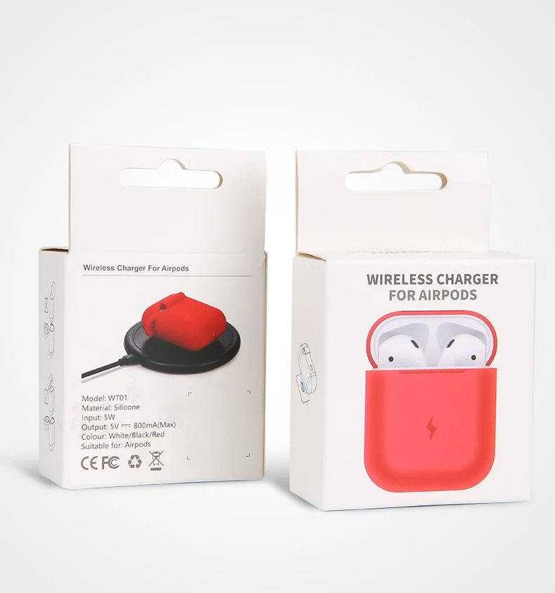 Чехол для наушников Suntaiho для Apple AirPods, чехол для беспроводного зарядного устройства для Apple Airpods, чехол для наушников с Bluetooth, Защитная мягкая коробка