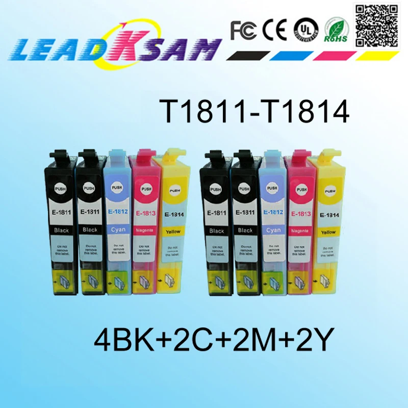 10x T1811 совместимые картриджи с чернилами для выражения дома|ink cartridge printer|ink hp c5280ink