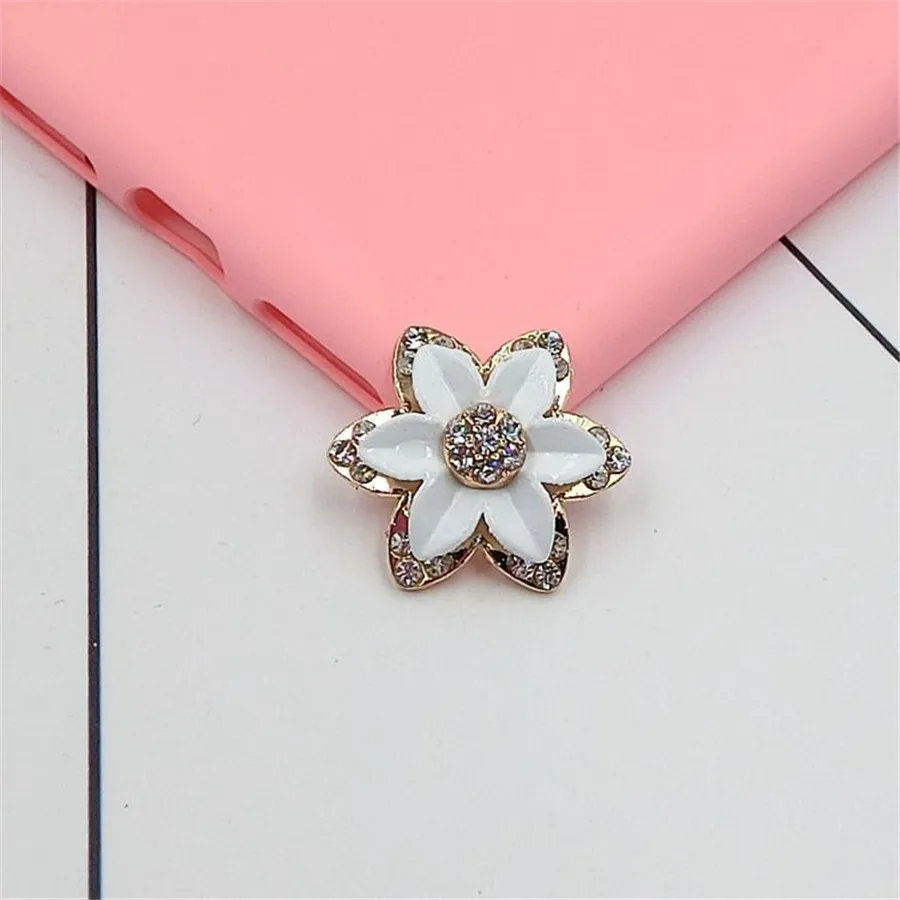 PF Цветочная Короны Стразы Flatback Наклейки Клей на Телефон Случае Аксессуары Горный