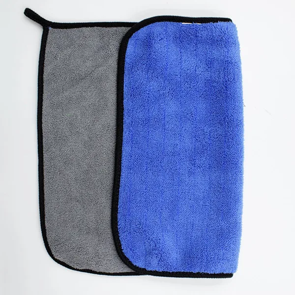 Blue Gray 1 шт. 40x30 см полотенце для мытья и сушки автомобиля 600gsm супер толстый плюш микрофибра водопоглощающая ткань воск полировка Уход За чисткой - Цвет: Blue Gray