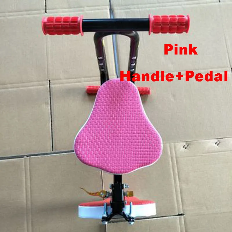 Handle Pedal Pink Электрический скутер, детское седло, детское сиденье, складное детское сиденье, регулируемое детское кресло для электрического скейтборда, скутера, электровелосипеда - Цвет: Handle Pedal Pink
