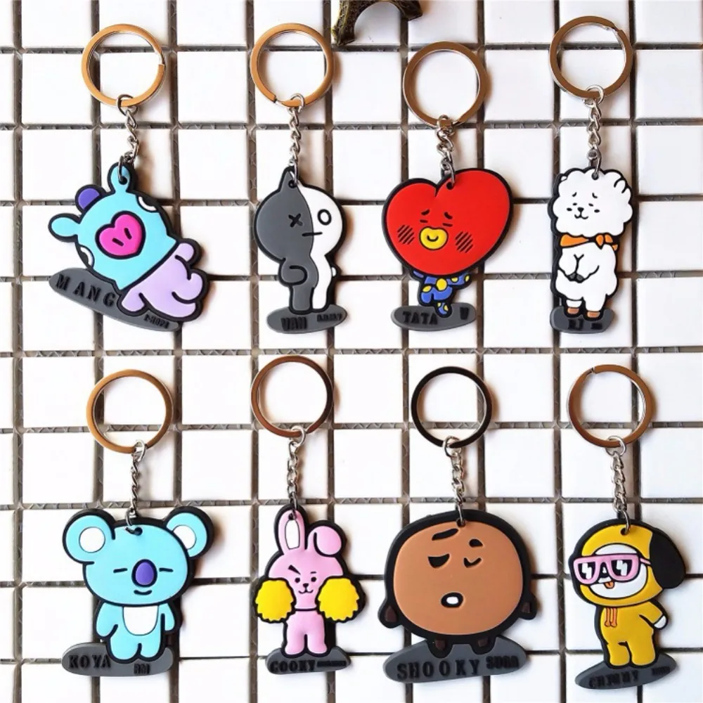8 шт. BT21 Мобильный автомобиль подарок милый мультфильм J hope V Suga для мужчин и женщин подарок подвески с автомобилем автомобильные аксессуары