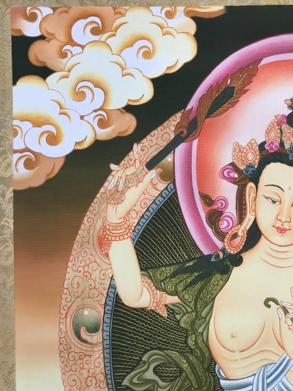 Chinese Tibetan Buddhist Thangka Buddhism God portrait | Дом и сад