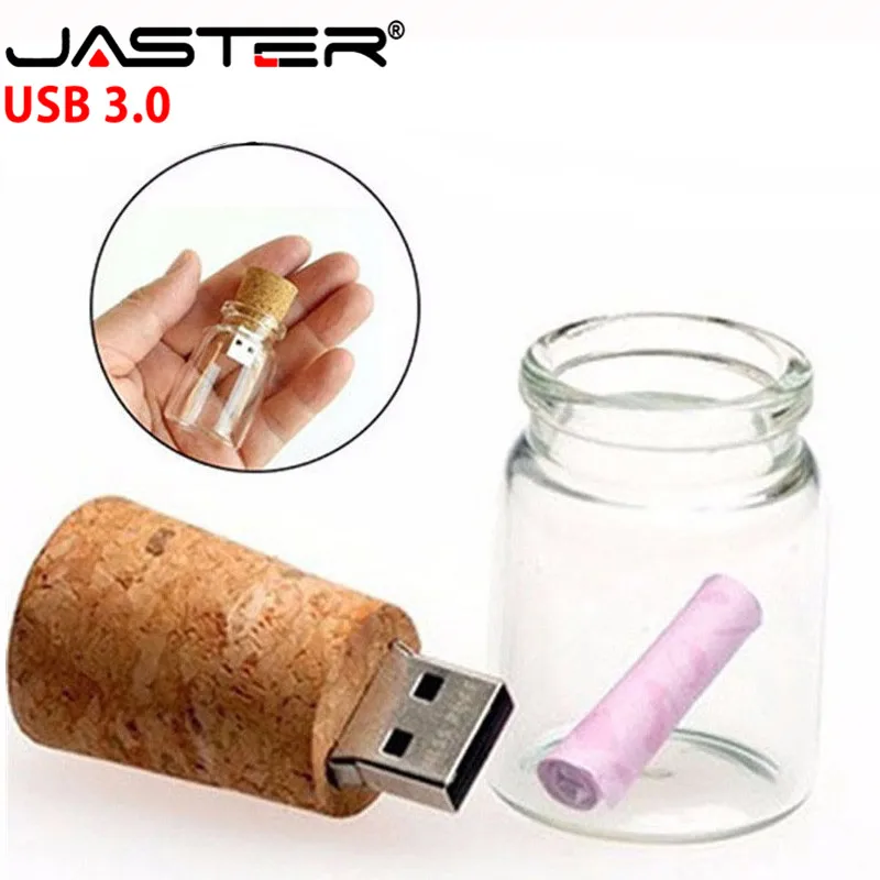 JASTER USB 3 0 хит продаж Drift bottles реальная емкость внешнего хранения 4 ГБ/16 ГБ/32 ГБ/64 ГБ