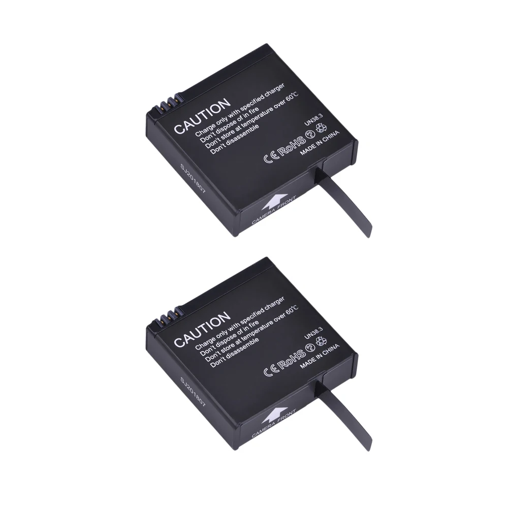 

Tectra 2pcs 1200mAh 3.8V Original batteria Camera Battery for SJCAM SJ8 Series SJ8 Air SJ8 Plus SJ8 Pro