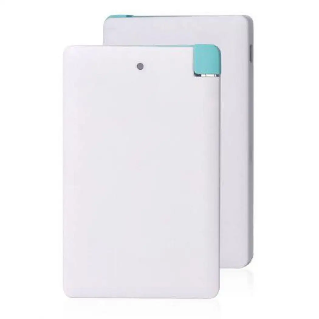 3000 мАч ультра тонкий портативный банк питания с зарядным кабелем один USB внешний