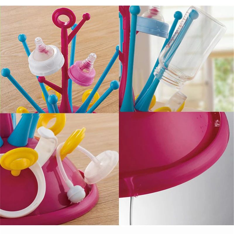 3 Цвета новый безопасный baby bottle Сушилки младенческой Кормление полки pp + abs