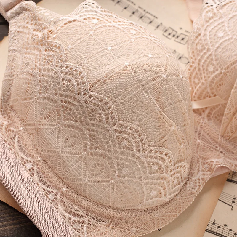 Большие размеры тонкий срез Полный чашки бюстгальтера дамы кружева кружка дышащие Большие размеры Нижнее белье Бюстгальтер 75-110bcdef