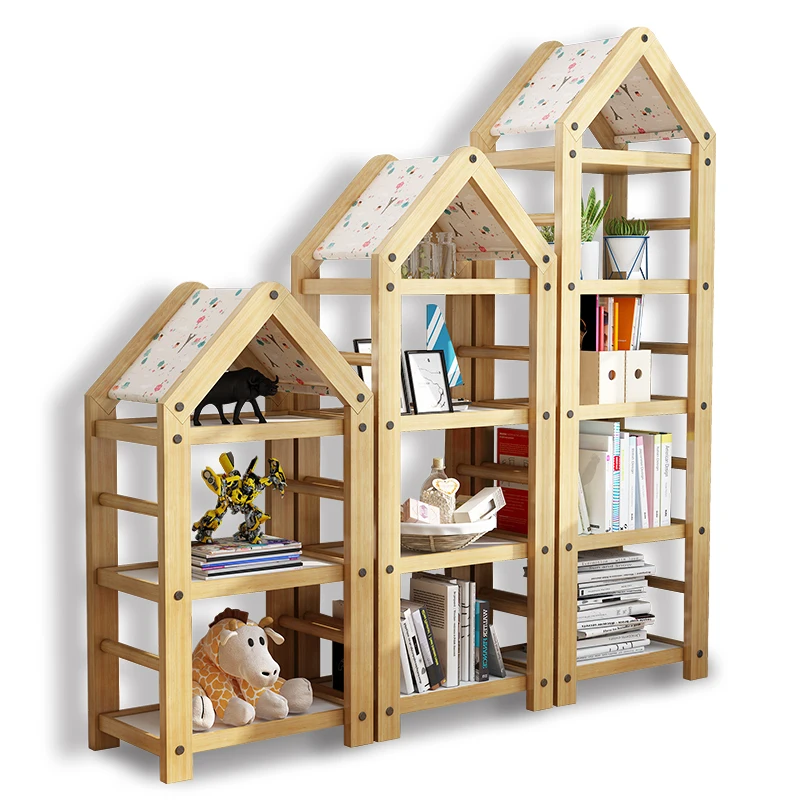 Модные книжные шкафы Луи посадка простая Современная полка собранная детская