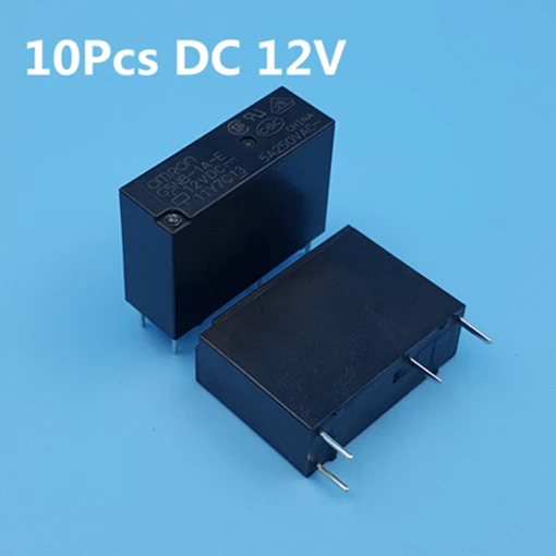 10Pcs DC12V 10 шт. Omron G5NB-1A-E DC5V/12 В/24 В однополюсный 4Pin нормально открытый PCB крепление мини силовое реле - Габаритные размеры: 10Pcs DC12V