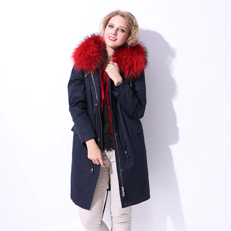 (Топ Мех животных mall) европейские зимние Для женщин Мужские парки Пальто для