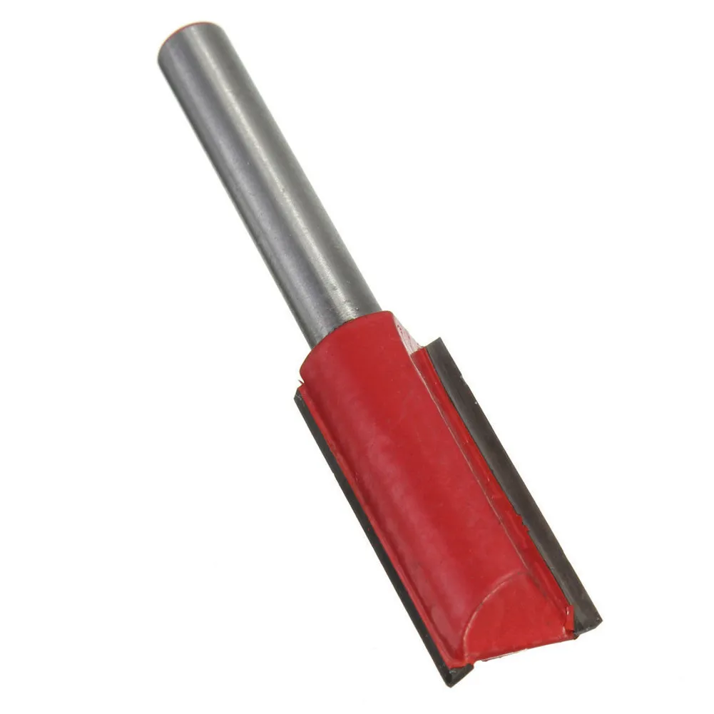 

1/4 Inch Shank Woodworking Double Flute Blade Straight Router Bit Carving Woodworking Trimming Router Bit