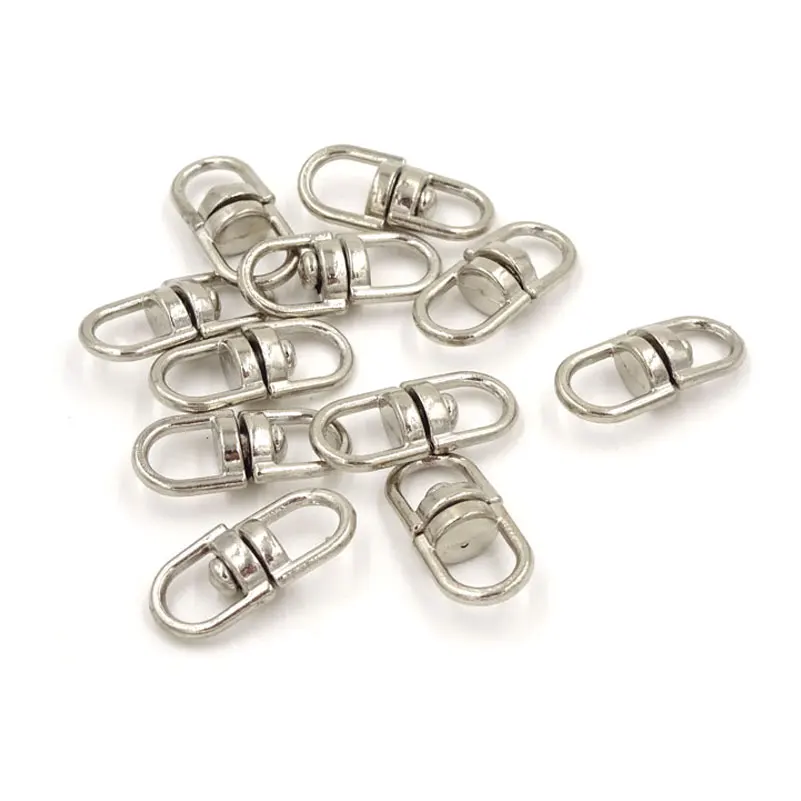 8*19 мм сильный вращающийся брелок соединитель 50 шт Металлические конусы буквы 8