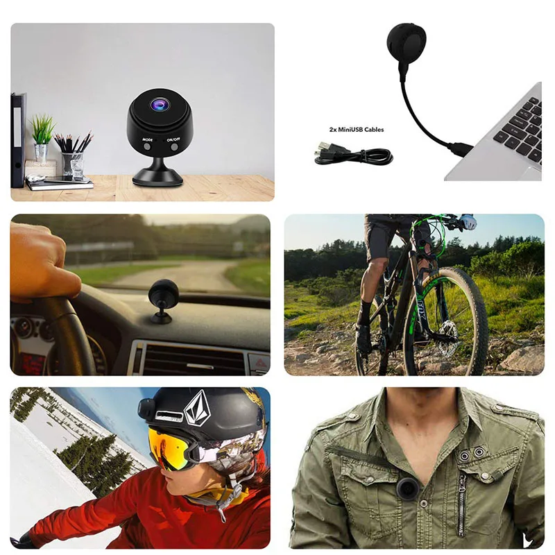 Мини Wi Fi камера A9 Full HD 1080P инфракрасная микро ночного видения беспроводная IP P2P