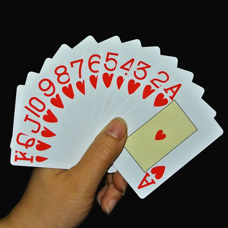 2 карты/Лот 100% пластик игры в Техасский Холдем Джамбо индекс тусклый лак задняя