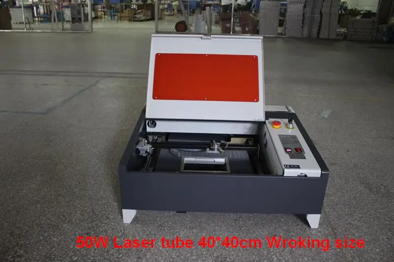 Enlarge CO2 CNC laser engraving cutting machine 4040 50w free shipping Quality assured