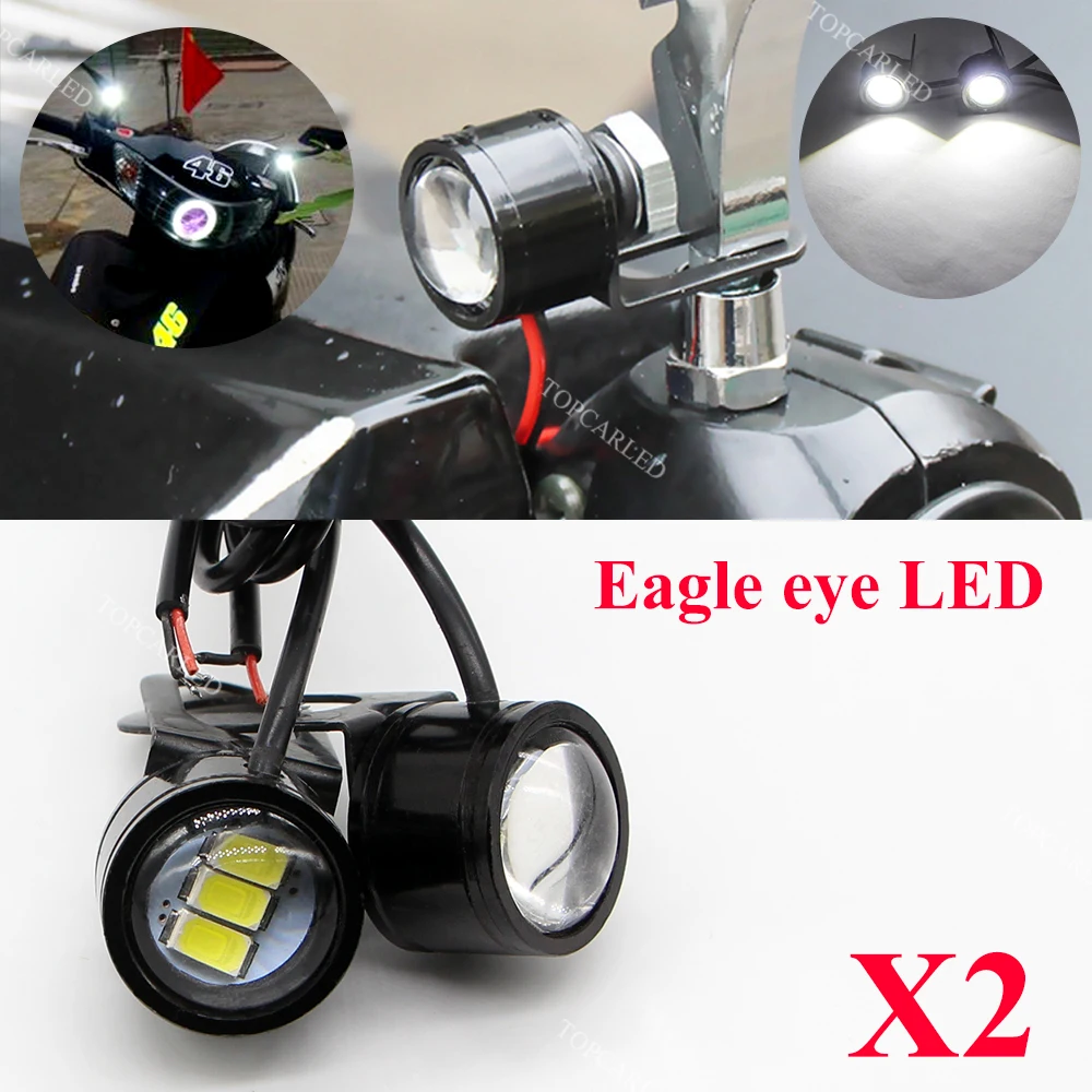 2 шт. светодиодный дневные ходовые огни Eagle Eye 22 мм Hawk сигнал заднего хода лампы