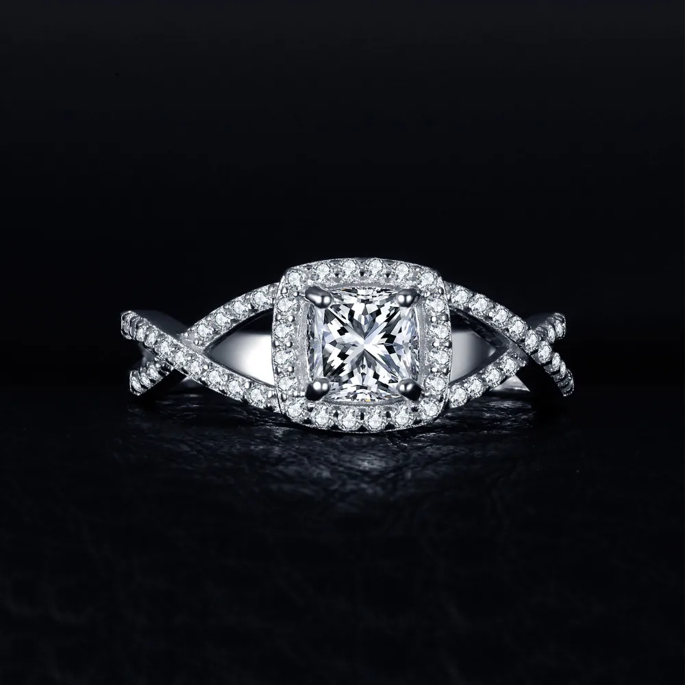 JewelryPalace Юбилей и обручальное кольцо 925 пробы серебро Обручение свадебные подарки