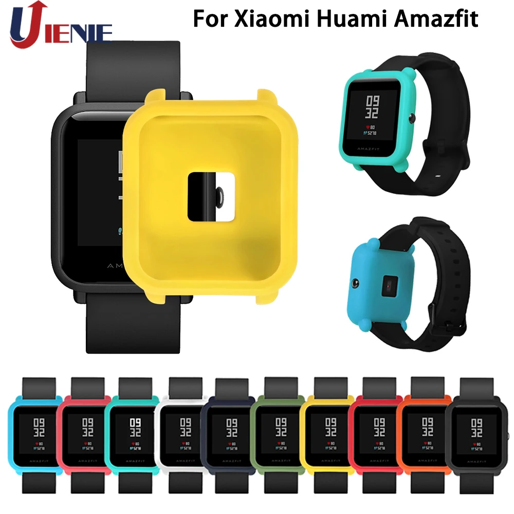 Силиконовая рамка для часов Xiaomi Huami Amazfit Bip Pace молодежный чехол s защитный умных